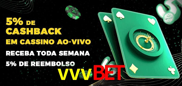 Promoções do cassino ao Vivo vvvbet